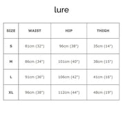 Lure size chart