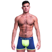 Skull & Bones Sport Mesh Trunk Navy Neon Green