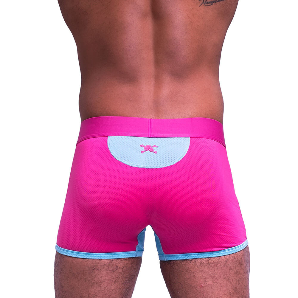 Skull & Bones Sport Mesh Trunk Pink Blue