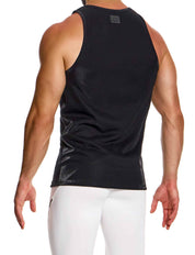 Modus Vivendi Curved Tanktop. Made in Greece. Gym wear out gear. Party wear. Black