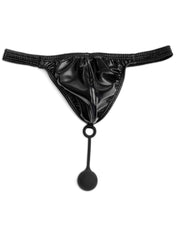 Modus Vivendi Pleasure Thong Black. Made in Greece. Fetish. removable anal ball. 