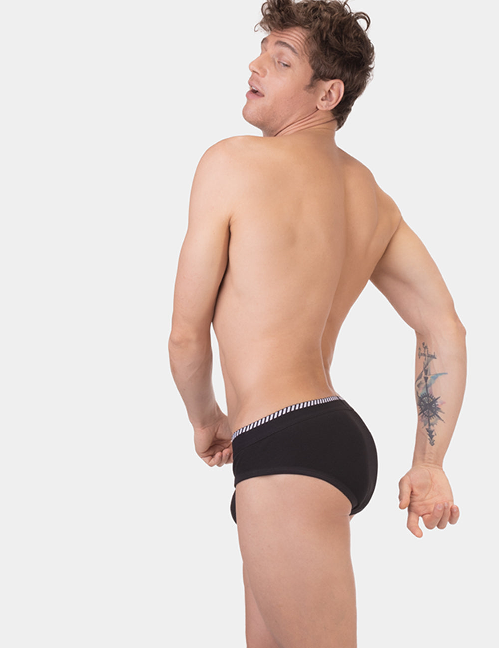 Barcode Berlin Solger Brief. Made in Portugal. Party wear. gay man underwear party. Everyday comfortable mens briefs. Black