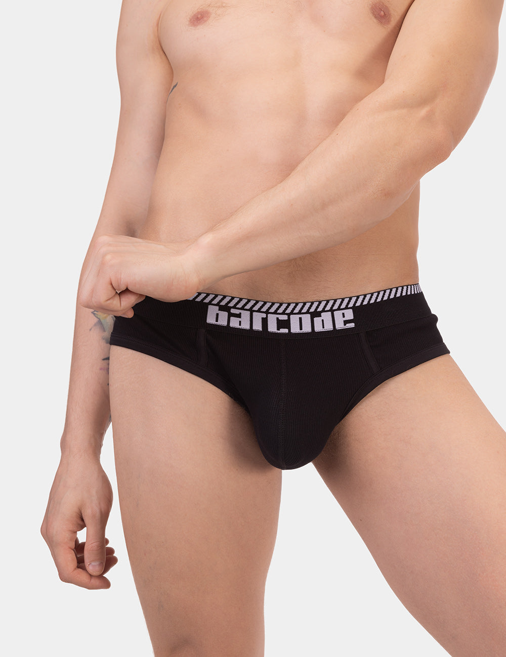 Barcode Berlin Solger Brief. Made in Portugal. Party wear. gay man underwear party. Everyday comfortable mens briefs. Black