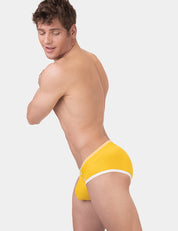 Barcode Berlin Solger Brief. Made in Portugal. Party wear. gay man underwear party. Everyday comfortable mens briefs. Yellow