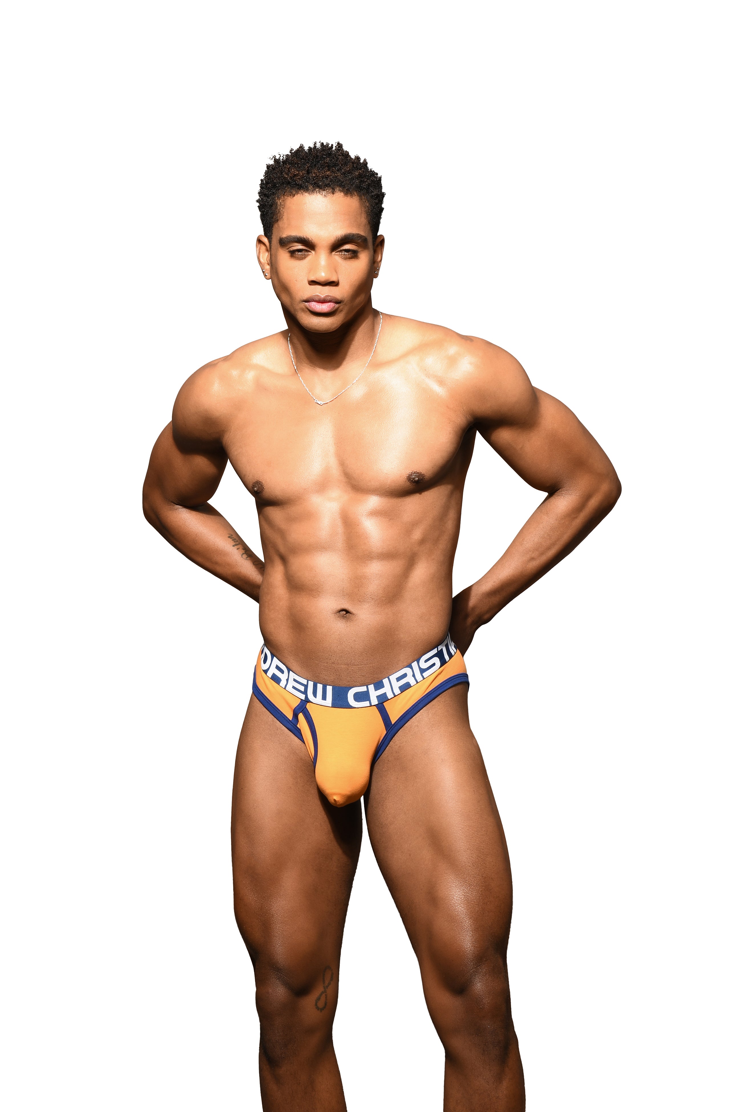 Andrew Christian ALMOST NAKED® Fly Locker Room Jock Orange