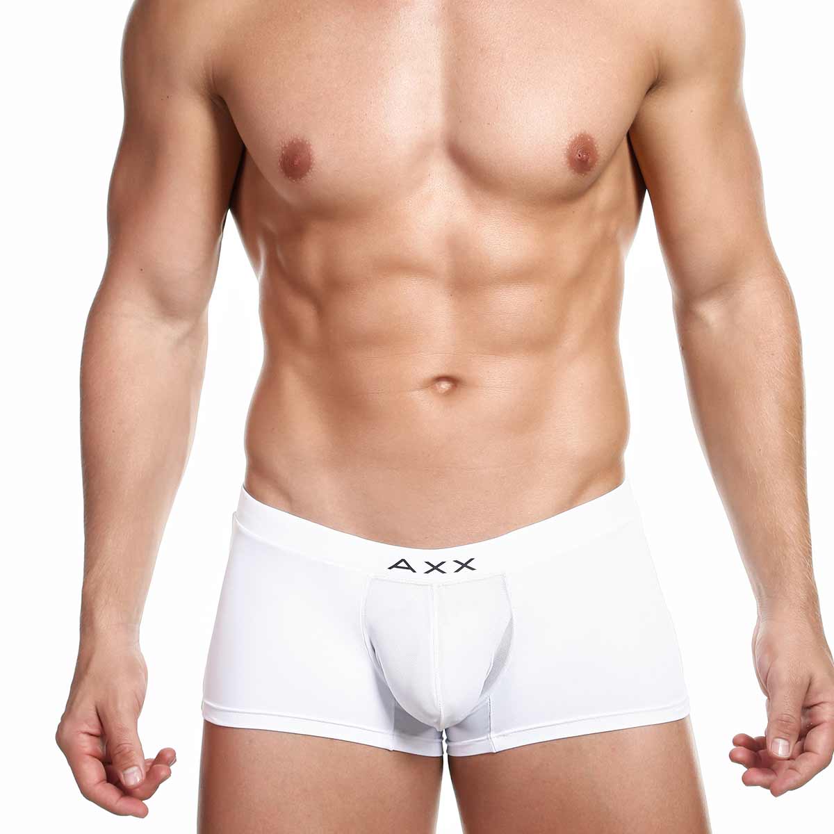 Alexx Underwear Aggressive Leopard Trunk White