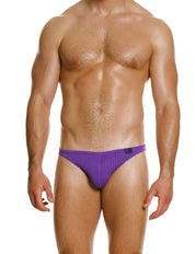 Modus Vivendi Curved Low Cut Brief. Made in Greece. luxury comfort high quality. Party wear. underwear party wear. gay men shorts. Purple