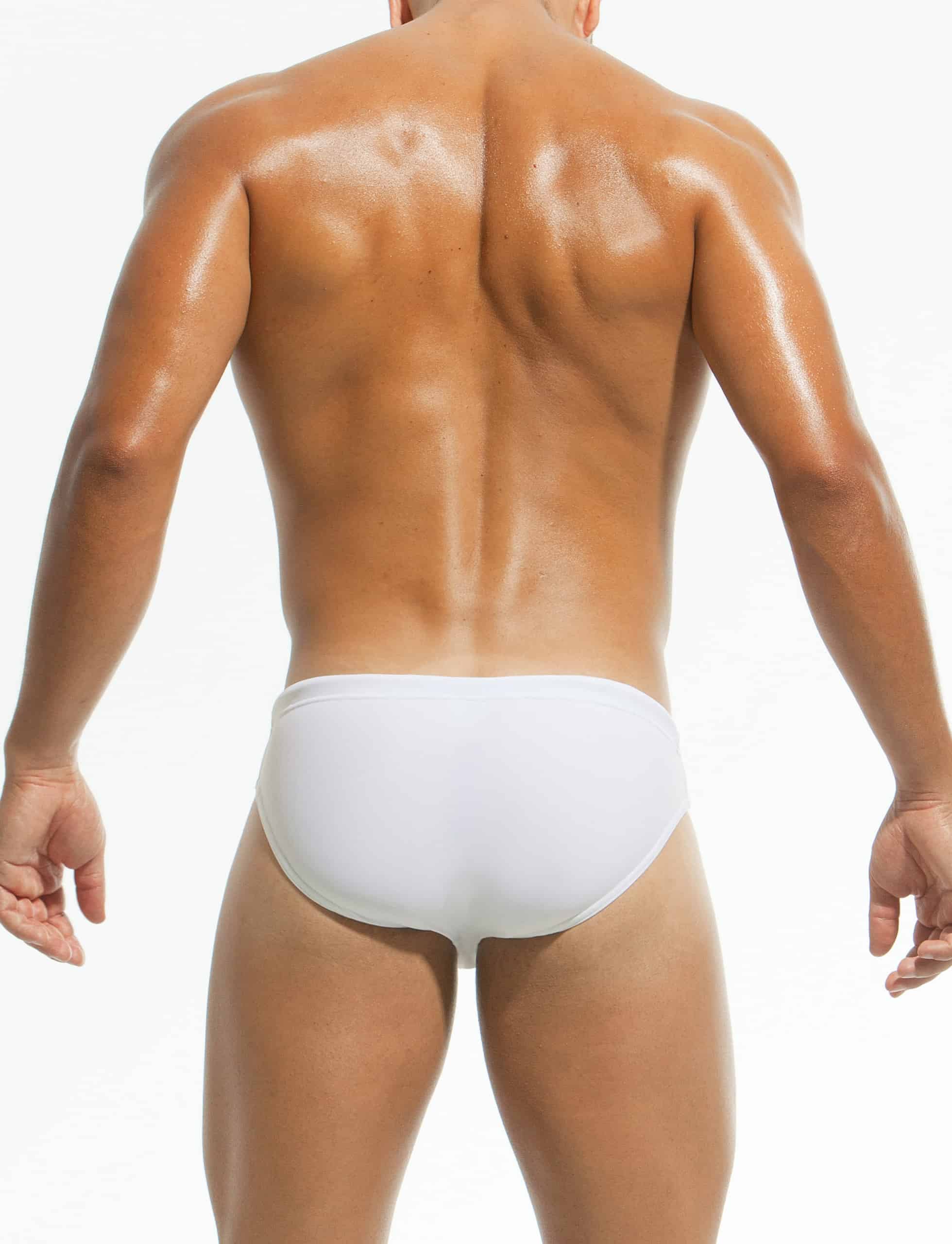 Modus Vivendi Classic Swim Brief. Made in Greece. luxury comfort high quality. Swimwear classic cut. White