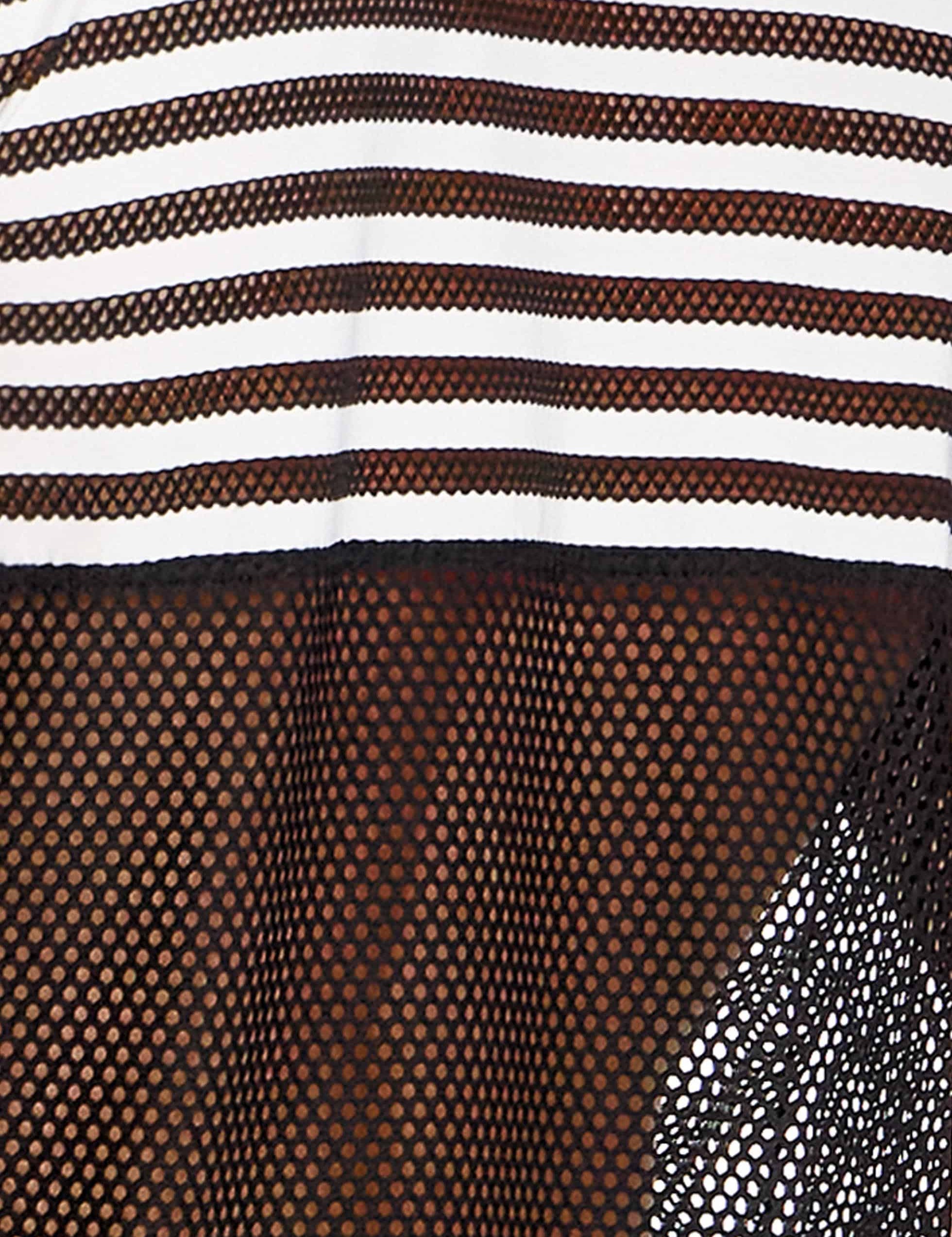 Modus Vivendi Striped Fly brief. Made in Greece. Mens Brief. trunk. mesh brief. underwear party. black