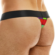 Modus Vivendi Inclusive thong. Made in Greece. Party wear. underwear party. Fetish gear. Rainbow shorts. pride wear. 