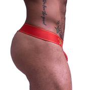 Skull & Bones Paisley Burnout Thong Red