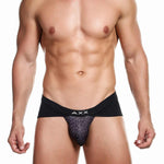 Alexx Underwear Adored Leopard Jockstrap Print Black