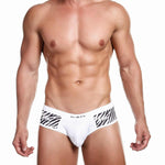 Alexx Underwear Attachment Zebra Brief Print White