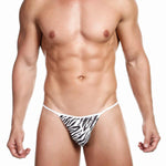 Alexx Underwear Smooth Leopard Thong Print Zebra