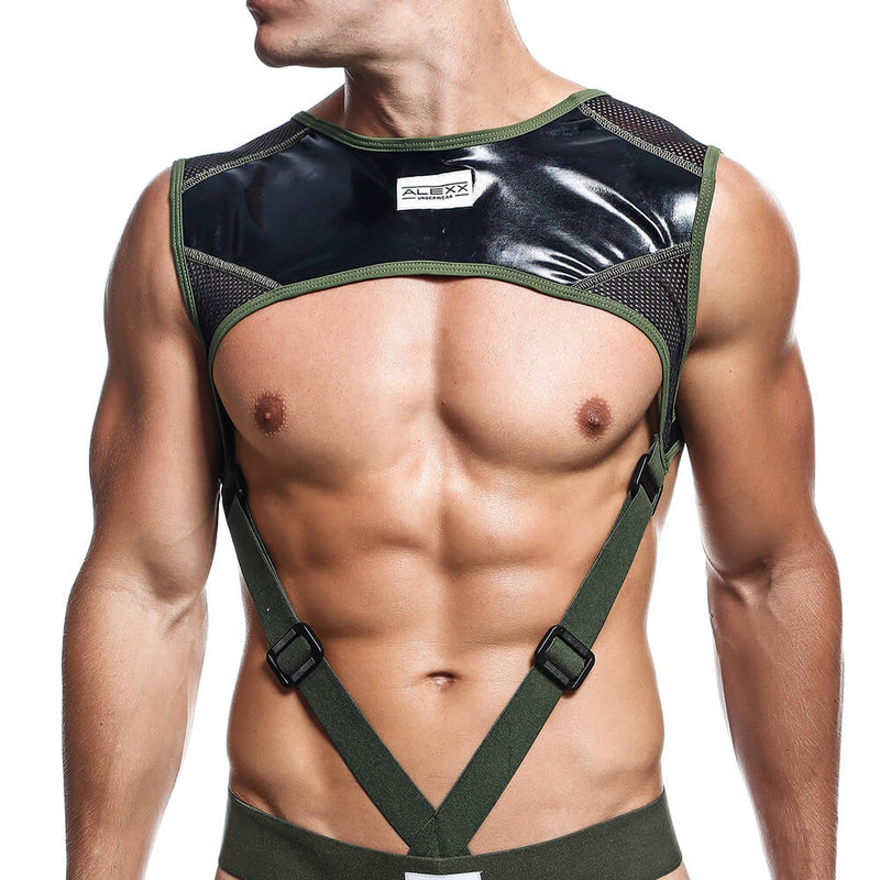 Alexx Underwear Combat Harness Green