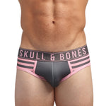 Skull & Bones Team Skull & Bones Pink & Grey Brief